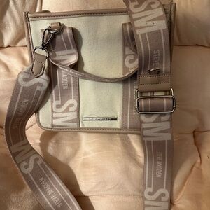 Steve Madden Tan Messenger Bag with Adjustable Strap